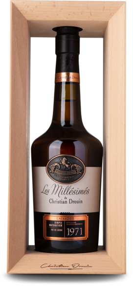 1971 Drouin Vintage 42%, Appellation Calvados Contrôlee, 70 cl