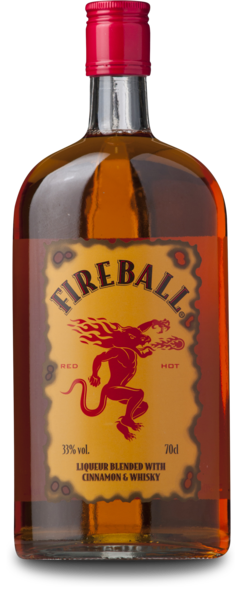 Fireball Whisky Liqueur 33%, 70 cl