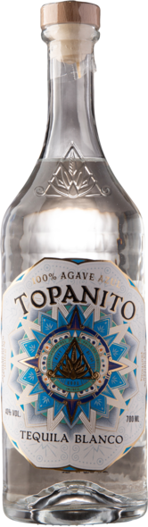Topanito Tequila 100% Agave Blanco 40%, 70 cl