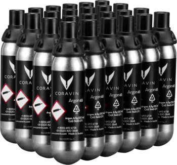 Coravin Pure Argon Capsules - 24 Capsule box