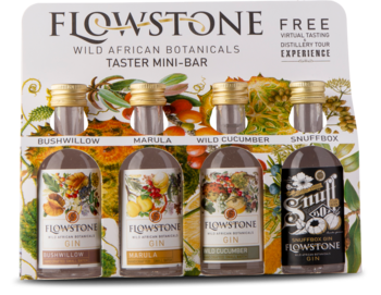 Flowstone Gin 4-pak, 43%, 20 cl
