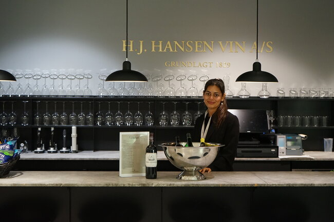 Inde i butikken