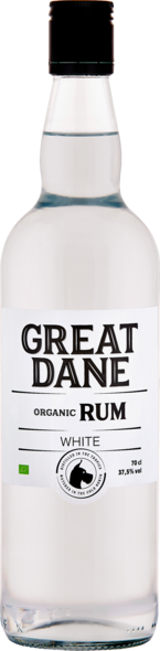 Great Dane White Rum Organic 37,5%, 70 cl