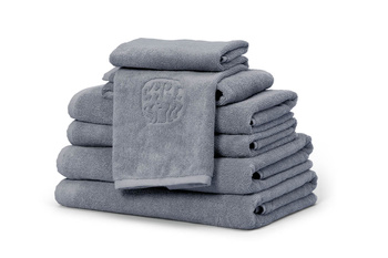 Damask Håndklædepakke M Ocean Grey