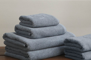Damask Håndklædepakke M Ocean Grey