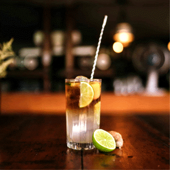 drink, cocktail, riedel, rom, Piet, Ginger Breeze, opskrift, drinksopskrift