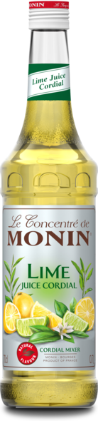 Monin Lime Juice Cordial Mixer, 70 cl