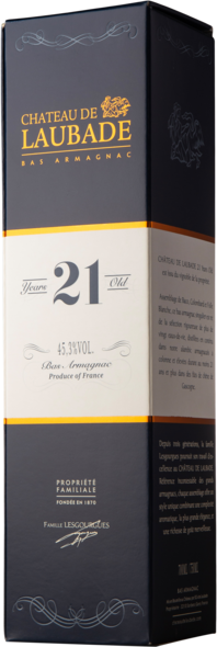 21 Years Old Bas Armagnac 45,3%, AOP, 70 cl