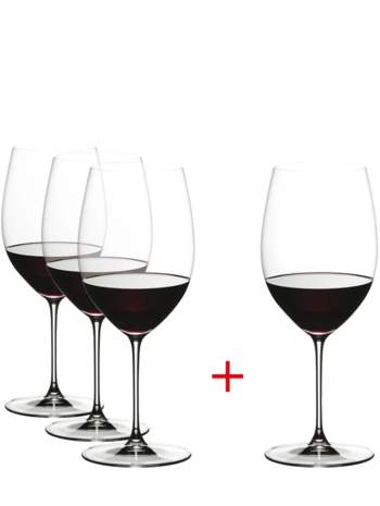Riedel Veritas Cabernet / Merlot (Value Pack - Buy 3 Get 4) 5449/0, 4 glas