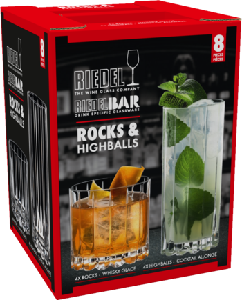 Riedel Drink Specific Glassware Rocks & Highball Set 5417/57, 8 glas
