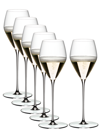 Riedel Veloce Champagne Wine Glass Value Set 7330/28, 6 glas