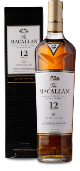 Macallan 12 Years Sherry 40%, 70 cl